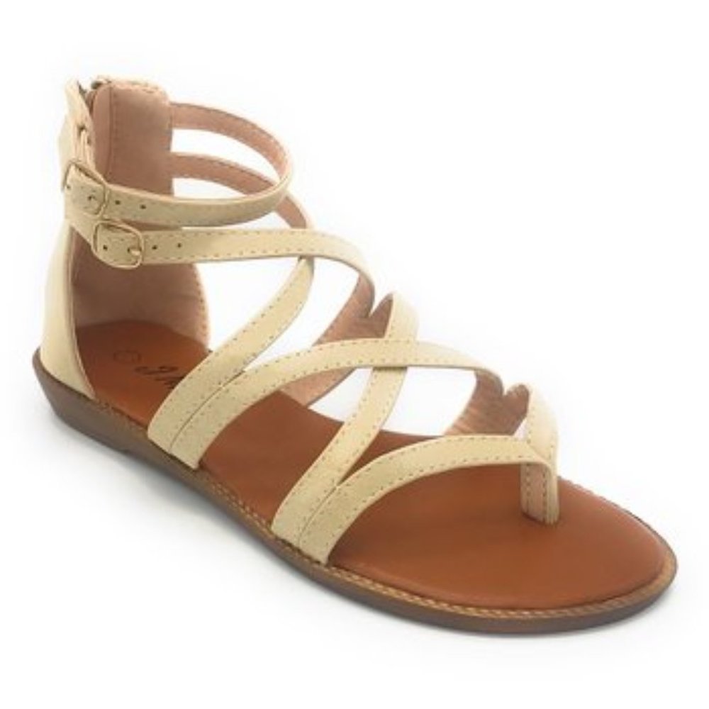 Crisscross Tulip Sandals